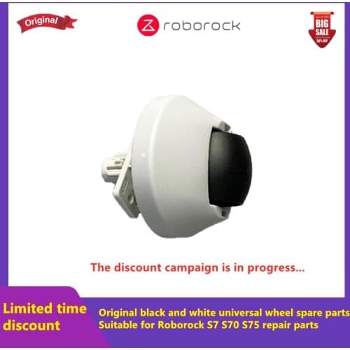 Brand new original black and white universal wheel vacuum cleaner spare parts, suitable for repair parts of Roborock S7 S70 S75