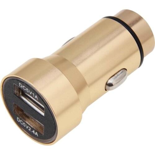 5V 3.4A Metal Dual USB Car Charger Digital Display Car Charger for Mobile Phone Fast Charger USB Charger for Samsung Xiaomi