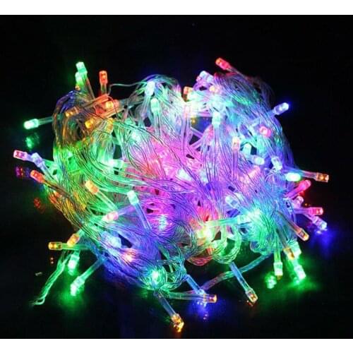 Free shipping Hot Sale 100 LED 10M String Light Christmas/Wedding/Party Decoration Lights AC 110V 220V holiday led lighting