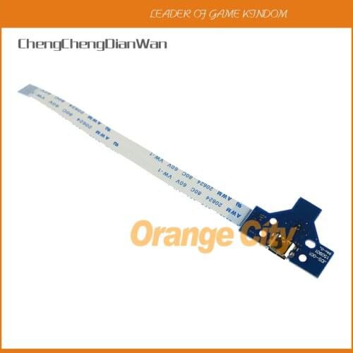 ChengChengDianWan For PS4 14Pin USB Connector LED Charging Charger PCB Board JDS-001 Controller With Power Cable