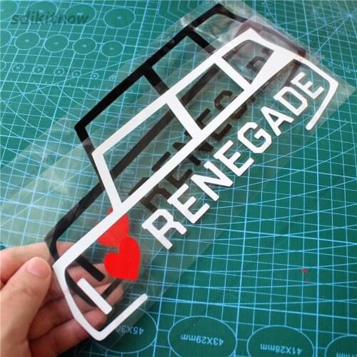 I love my car Decal Funny Creative Sticker Auto Styling Door Window Decoration For Jeep Renegade accessories