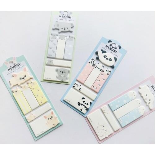 Kawaii Panda Rabbit Koala Memo Pads Paper Message Post Markers