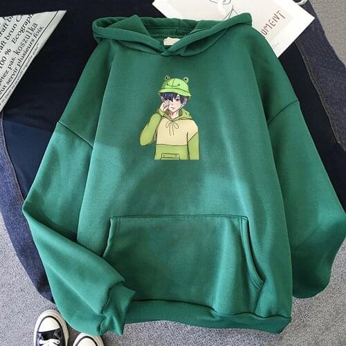 Cute Belphie Frog Anime Obey Me Shall We Date Hoodies Plus Size Hoodie Harajuku Pullovers Sweatshirt Manga Winter Clothes Women
