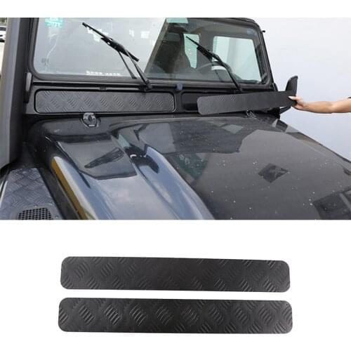 For Land Rover Defender 110 130 2004-2018 Car Exterior Front windshield lower trim panel Sticker modification Accessories