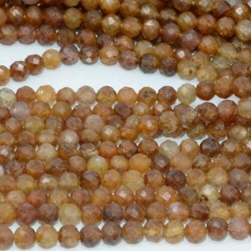 Natural Simple Quality Yellow Sapphire Faceted Round Beads 4mm