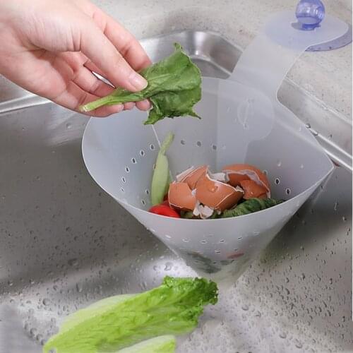 New Kitchen Self-standing Drain Sink Leftovers Soup Juice Separated By Garbage Filter Foldable Simple Sink Anti-blocking Tool