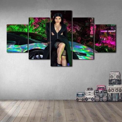 Poster Prints Rapper Cardi Canvas Oil Painting Art Wall Pictures Home Decor No Frame