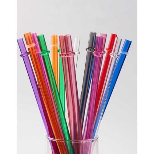 Plastic Drinking Straws for Juice long hard straw food grade material safe healthy durable home party garden use SN1586