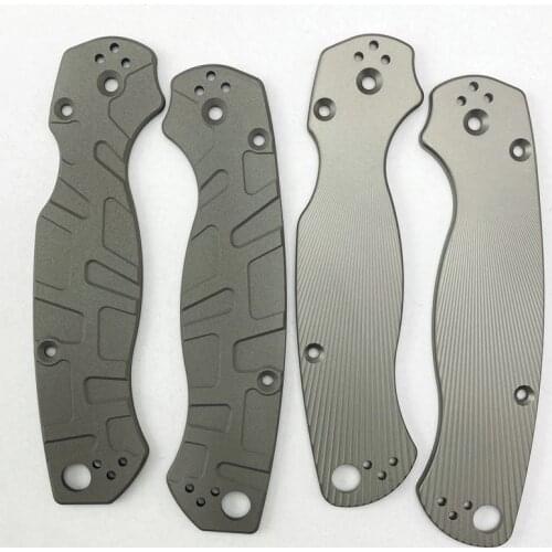 Custom 1 Pair DIY Titanium Alloy Handle Scales for Spyderco Paramilitary 2 C81EDC Mod