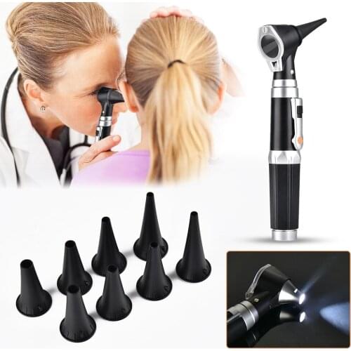 Professional Otoscopio Ear Cleaner Medical Otoscope Set XHL Bulb Diagnostic Home Travel Physician With 8 Tips For Adult Kid Ear