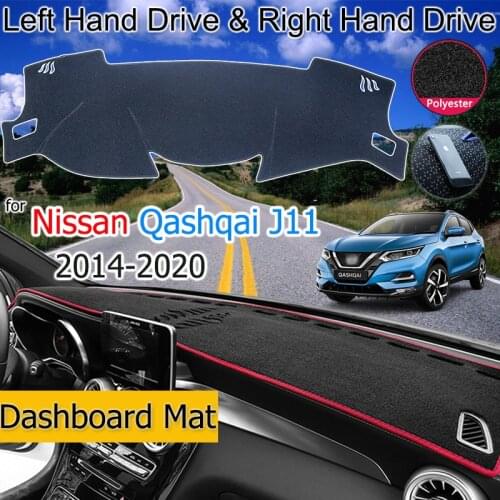 For Nissan Qashqai J11 2014-2020 Anti-Slip Mat Dashboard Cover Pad Sunshade Dashmat Dash Carpet Car Accessories