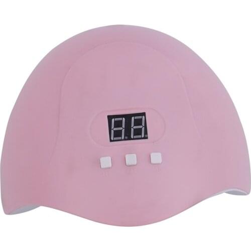 Pink Mini UV LED Nail Lamp 18pcs Bead Digital Display Nail Dryer For Curing UV Gel Nail Polish 30s 60s 90s Timer Infrared Sensor