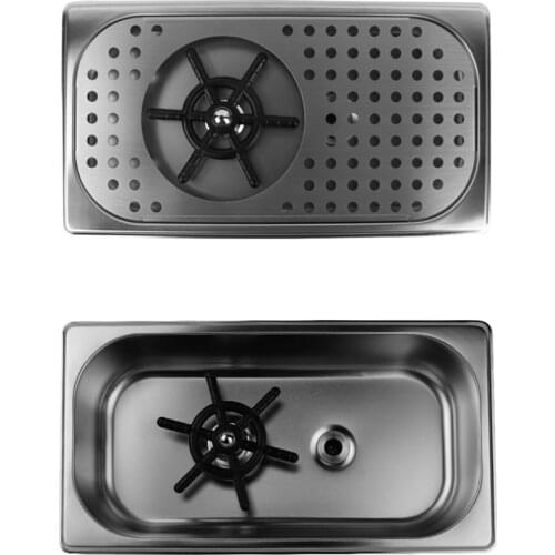 Glass Rinser Diameter 201 Stainless Steel Rinser for Beer Milk Tea Cup Washer Cleaner Glass Rinser for Hotel Bar