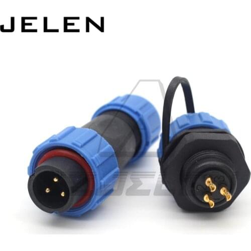 SP13 3pin waterproof aviation connector plug socket,IP68, 3 pin wire connector,Insulation waterproof male female connector