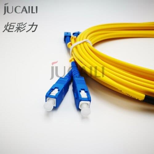 Jucaili 2 PCS printer fiber cable SC/SC UPC Simplex 2.0mm 3.0mm PVC Double core Fiber Patch Cable patch cord For EPSON printer