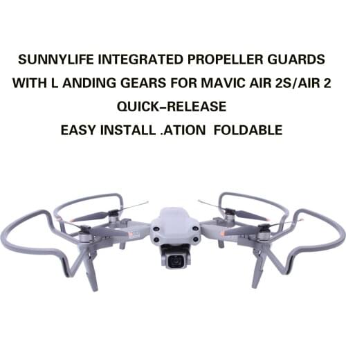 DJI Air 2S/Air 2 Propeller Blade Protection Cover Integrated Anti-Collision Ring Tripod Quick Release Protection Cover Accessory
