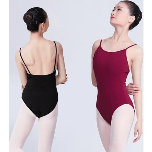 Girls Womens Camisole Leotard Spaghetti Straps Ballet Dance Wear Clothes For Ballet Gymnastics Training