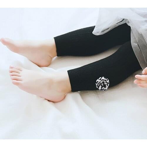 Winter Toddler Baby Girls Soft Pants Leggings Children Stretchy Plush Ball Design Children Girls Long Pants