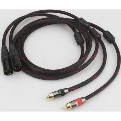1Pair HIFI RCA to XLR Audio Cable Male To Female ( Male To Male) / 0.5m 1m 1.5m 2m 3m 5m Wires Power Connectors