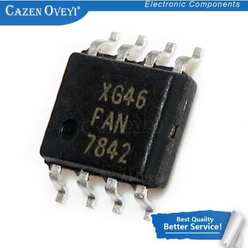 10pcs/lot FAN7842MX FAN7842 SOP-8 Half Bridge Gate Driver IC In Stock