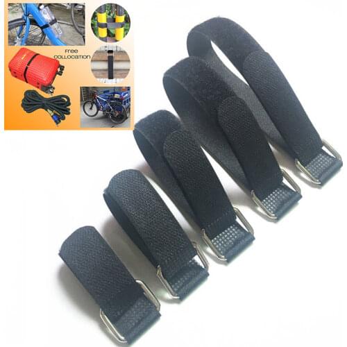 10 Pieces of 2mm Adjustable and Reusable Cable Tie, Nylon Hook and Loop Tie, Fixed Tie, Metal Buckle, Fixed Tie Sports Tie