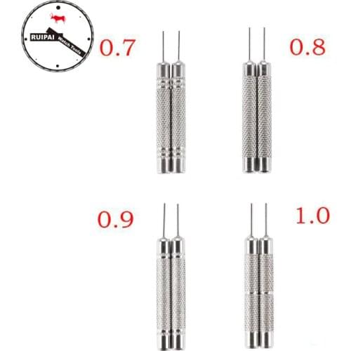 4pcs/lot 0.7mm 0.8mm 0.9mm 1.0mm Heavy duty Watch Strap Link pin Removal Tool Watchband Puncher Pins Watch Tool Kit