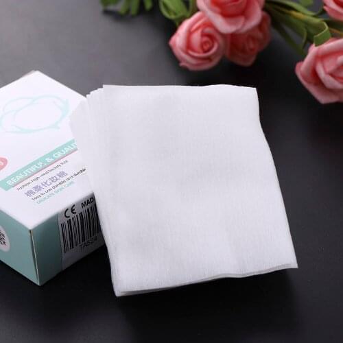 40/100 Pcs/Pack Disposable Cotton Pads Eyelash Glue Remover Nail Wipes Makeup Remover Face Facial Cleaning Towels Personal Care