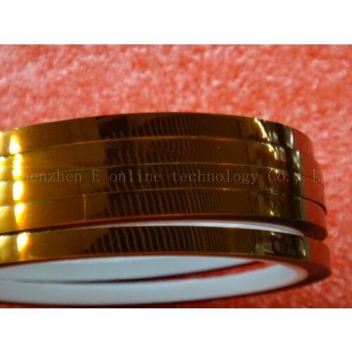 50PCS 5MMX33/Meter 108 feet Heat Resistant Polyimide Tape High Temperature Adhesive Tape