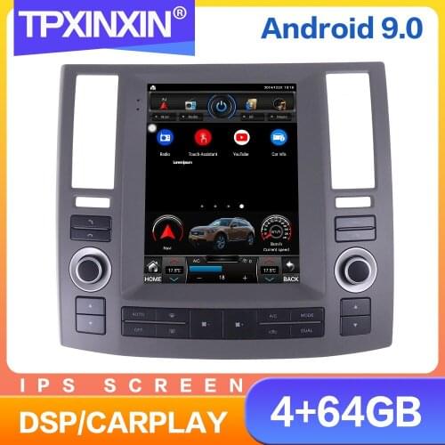 Android PX6 Tesla Style Screen Car Radio For Infiniti FX FX35 FX45 2006-2009 Multimedia Video Player Navigation Stereo GPS 2 din
