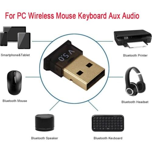 Wireless USB Bluetooth-compatible Adapter 5.0 for Computer Printer Data Dongle USB Laptop PC Audio Adapter Receiver Transmitter