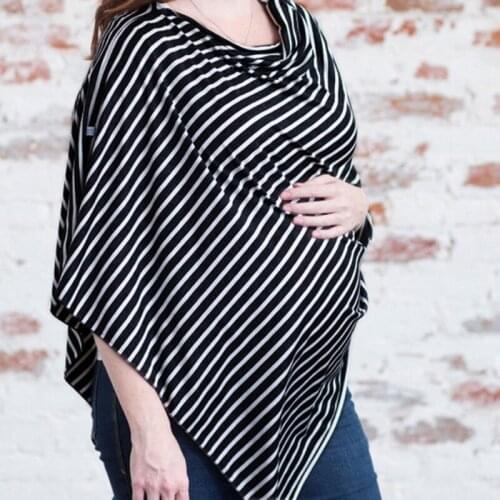 Nursing Breastfeeding Cover Scarf Baby Car Seat Canopy Diagonal Stripe Shawl New Dropship