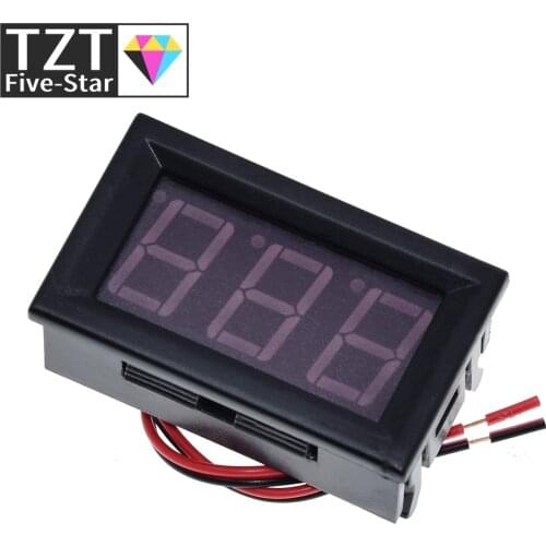 AC 70-500V 0.56" LED Digital Voltmeter Voltage Meter Volt Instrument Tool 2 Wires Red Green Blue Display 110V 220V DIY 0.56 Inch