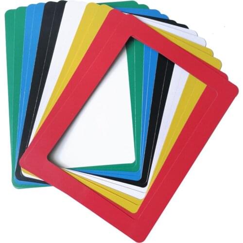 DIY Colorful Magnetic Photo Picture Frames Reusable Fridge Refrigerator Magnet Photoframe Home Living Room Decor