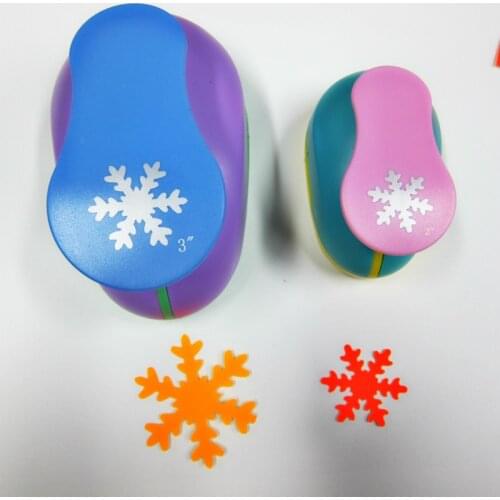 8mm-75mm Different Size Snowflake Shaped Craft Punch Child Diy Tools Paper cutter Eva Scrapbook Christmas Snow Hole Puncher