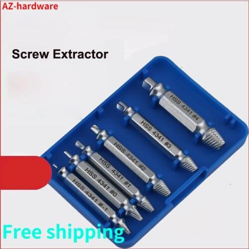 Broken Screw Extractor HSS Drill Bit Set Broken Head Screw Damaged Screw Extractor Drill Bits Removal Tool