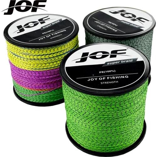 JOF 300M 500M 8 Strand PE Fishing Line 18 22 31 39 43 52 61 78 96LB Spot Invisible Multifilament Strong Fishing Line