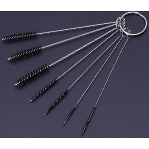 Carburetor Carbon Dirt Jet Remove Cleaner Tattoo Cleaning 7 Brushes Tool Kits