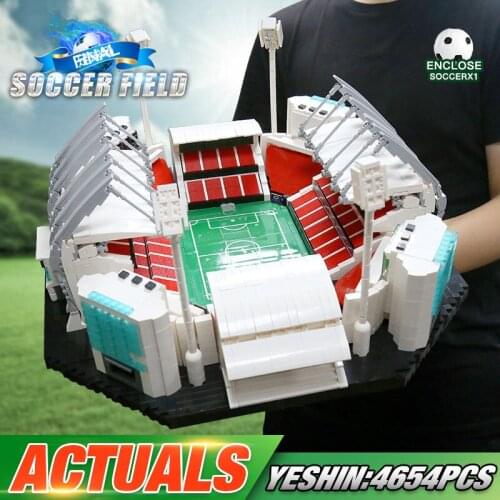 Architecture Building Blocks Compatible With 10202 Old Trafford - Manchester United Soccer Field Kids Christmas Gifts