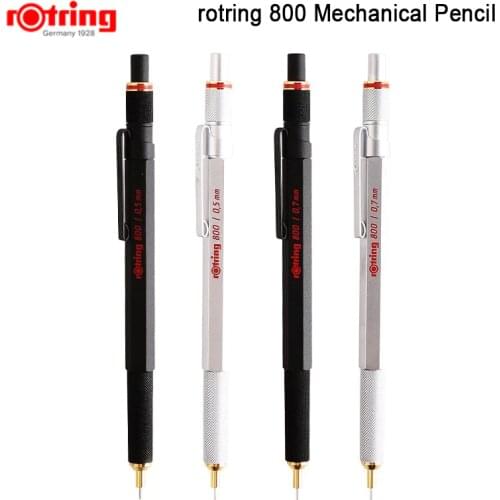 Rotring 800 0.5/0.7mm metal Mechanical Pencil black/silver Automatic pencil 1 piece