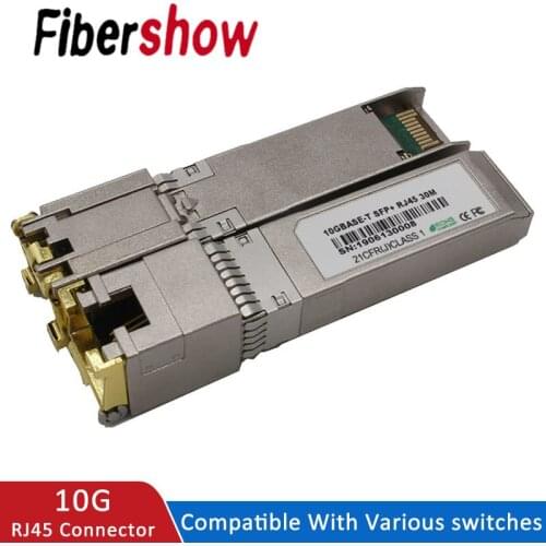 SFP+ module RJ45 Switch gbic 10G connector SFP Copper RJ45 SFP module Gigabit Ethernet port