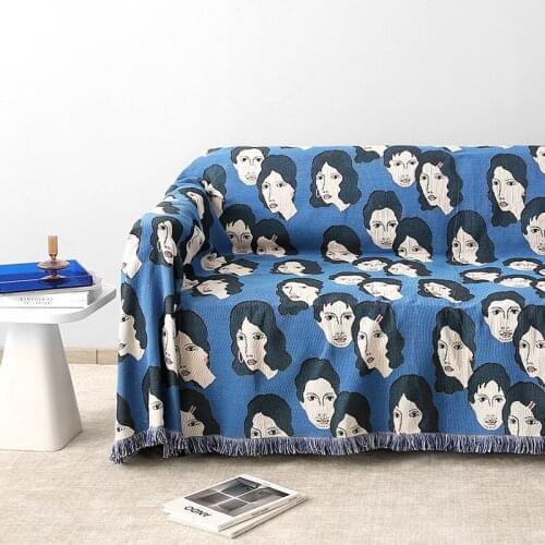 Nordic four seasons blankets and throws multifunctional cover sofa towel Bedspread sofa cushion cover Leisure blanket for picnic