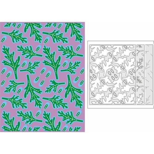 New 2021 Layering Holly Leaves Panel Metal Cutting Dies for DIY Scrapbooking and Card Making Decorative Embossing Craft No Stamp