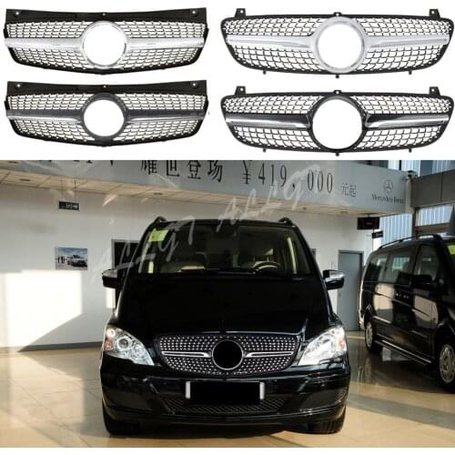 Car Front Racing Facelift Center Grille Bumper Grill For Mercedes-Benz Viano 2006 2007 2008 2009 2010 2011 2012 2013 2014