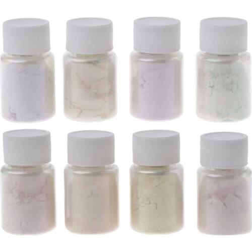8 Color ColorShift Pearl Pigment Aurora Resin Pigment Mica Polarized Diamond Pearlescent Pigment Kit Jewelry Making Tool