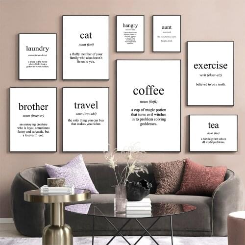 Travel Exercise Coffee Tea Brother Meaning Quotes Nordic Posters Prints Wall Art Canvas Painting Pictures For Living Room Decor