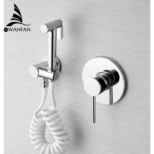 Bidets Single Cold Angle Copper Bathroom Toilet Shower Blow-fed Spray Gun Nozzle Bidet Faucet Garden Use Car Wash 811356