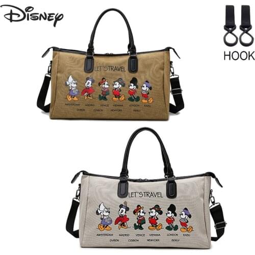 Disney Mickey Maternity Diaper Mommy Bag Large Capacity Baby Tote Bag Baby Organizer Backpack Waterproof Stroller Bag Free Hooks