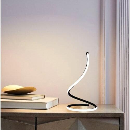 LED desk light desk lamp fashion curve decoration Desk lamp bedroom bedside living room Night light table light table lamp