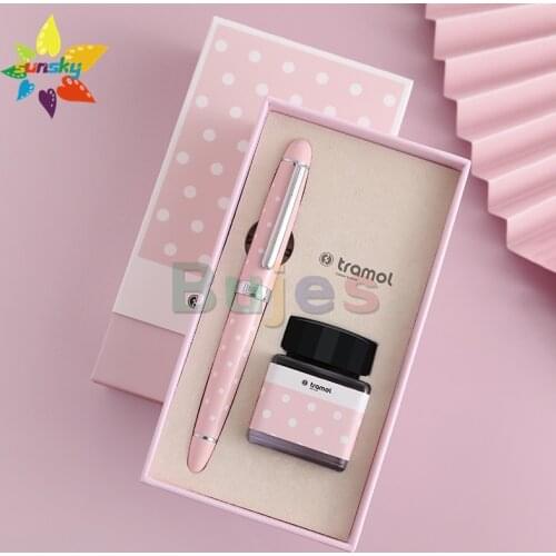 Tramol Ink pen 0.38/0.5mm High quality exquisite gift box set calligraphy pen ink bag can replace Office Stationery supplies