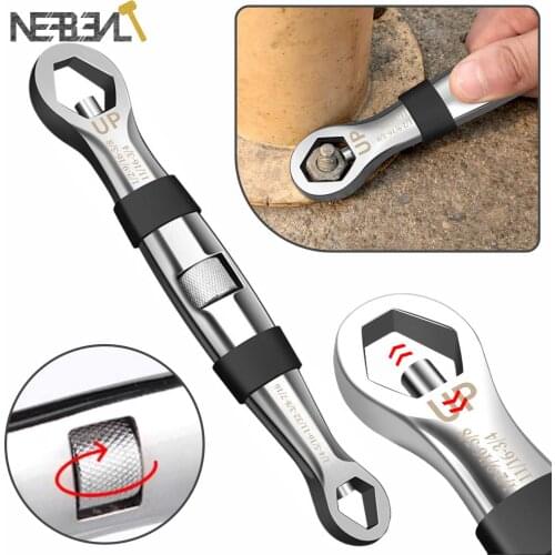 Universal Wrench 23 In 1 Wrench Set Ratchets Adjustable Spanner 7-19mm CR-V Key Flexible Multitools Hand Tool For Car Repair